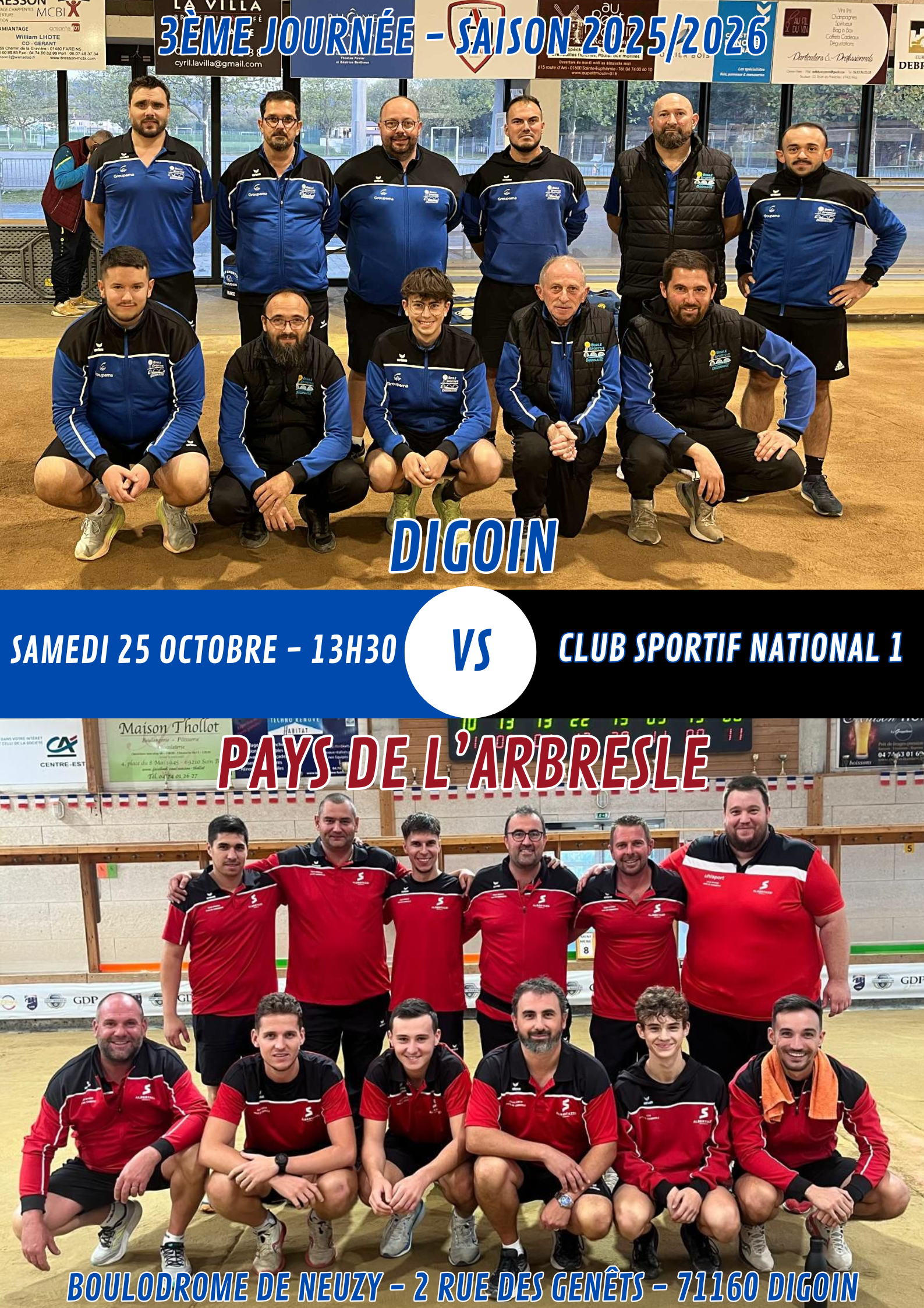 J3 match club Digoin-L’Arbresle 25-26